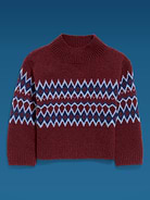 Image 2 of 4, Old Navy x Altuzarra Mock-Neck Fair Isle Sweater for Girls