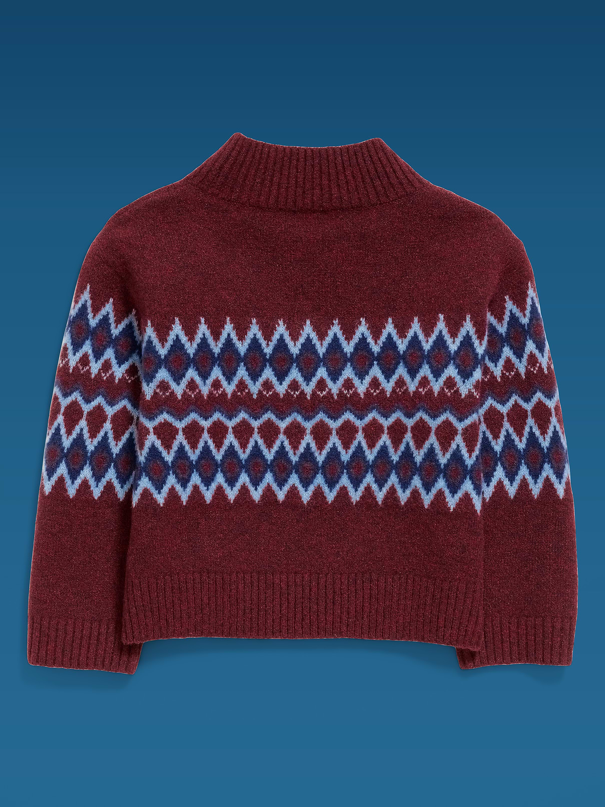 Image 3 of 4, Old Navy x Altuzarra Mock-Neck Fair Isle Sweater for Girls