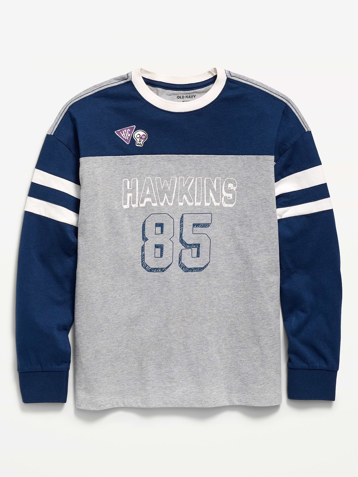 Image 2 of 4, Old Navy x Netflix Stranger Things: Tales From '85 Oversized Long-Sleeve T-Shirt for Boys