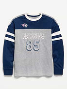 Image 2 of 4, Old Navy x Netflix Stranger Things: Tales From '85 Oversized Long-Sleeve T-Shirt for Boys