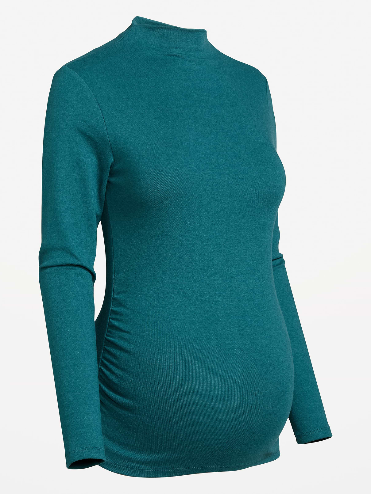 Image 2 of 2, Maternity Mock-Neck Long-Sleeve T-Shirt