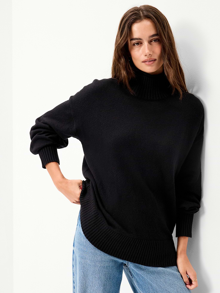 Image 1 of 5, Featuring SoSoft. Feels like cashmere, wears like a year-round fave., turtleneck, long raglan sleeves, rib-knit trim, pullover style, Product #903424