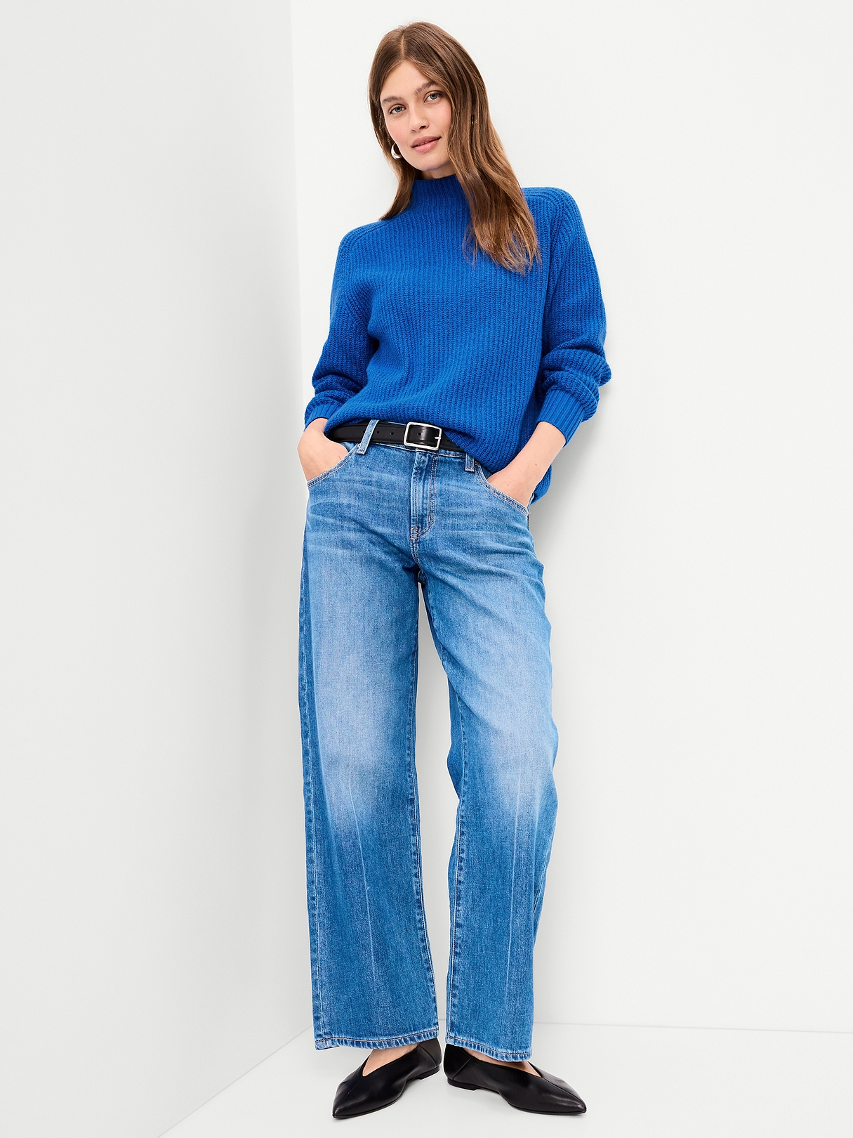 SoSoft Mock-Neck Shaker Sweater | Old Navy