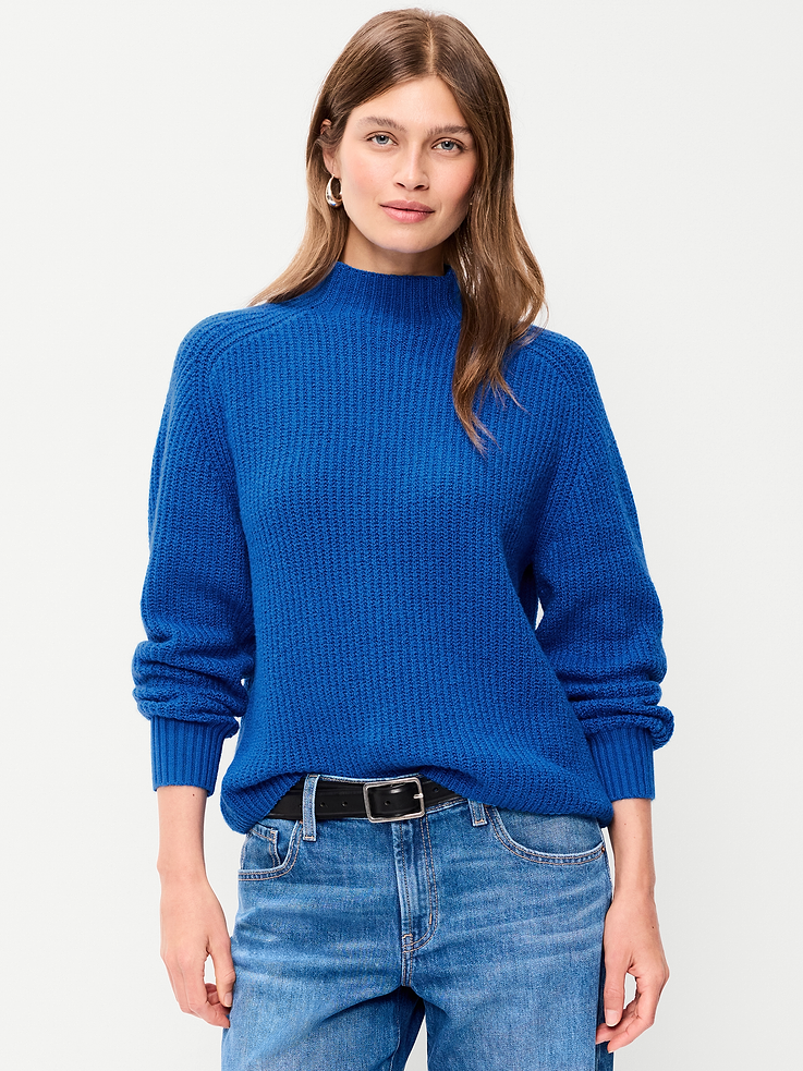 Image 1 of 5, mock neck, long sleeves, Product #903442