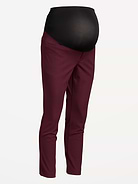 Image 2 of 2, Maternity Full-Panel Pixie Ankle Pants