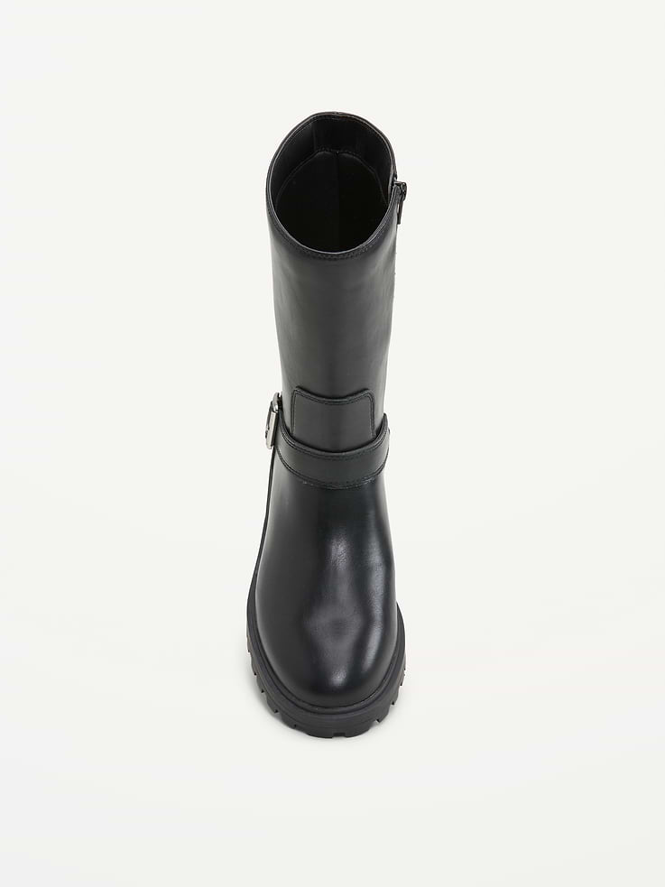 Image number 2 showing, Faux-Leather Moto Boots for Women