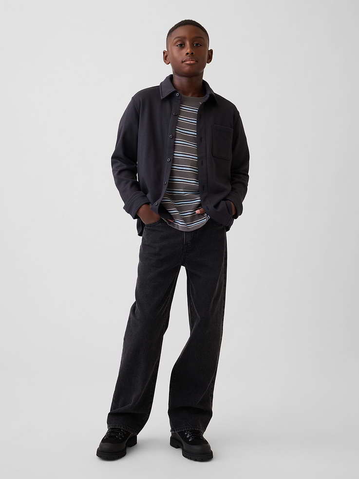 Image number 4 showing, Kids VintageSoft Terry Button-Front Shirt