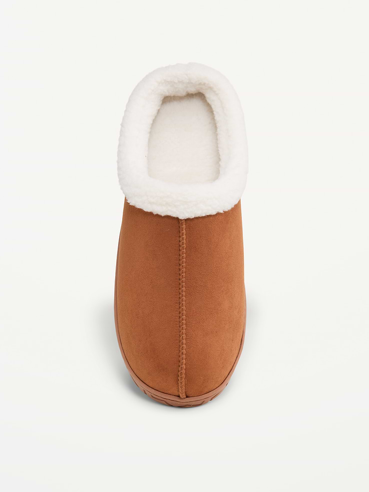 Image 2 of 4, Faux-Suede Clog Slippers for Men