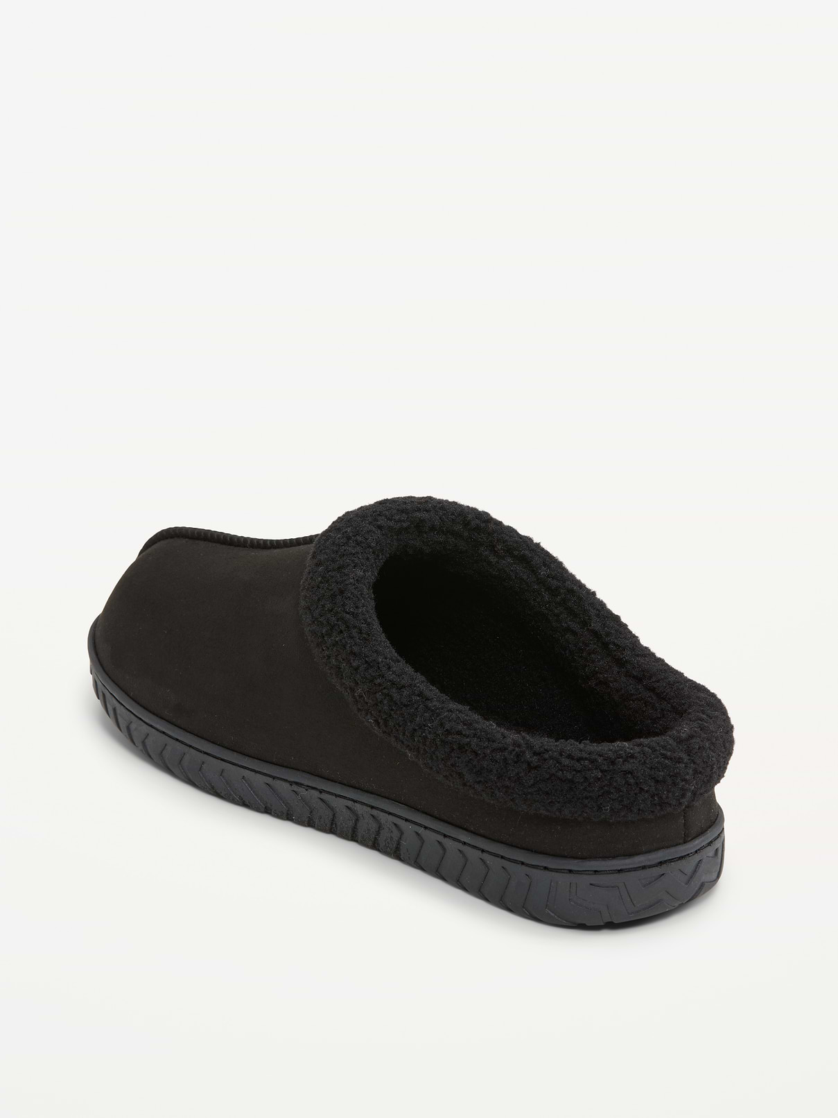Image 4 of 4, Faux-Suede Clog Slippers for Men