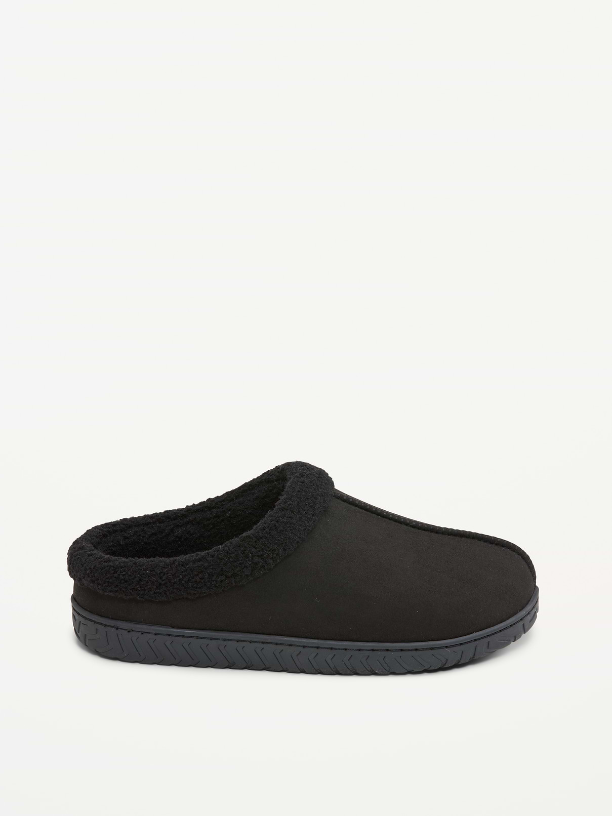 Image 3 of 4, Faux-Suede Clog Slippers for Men
