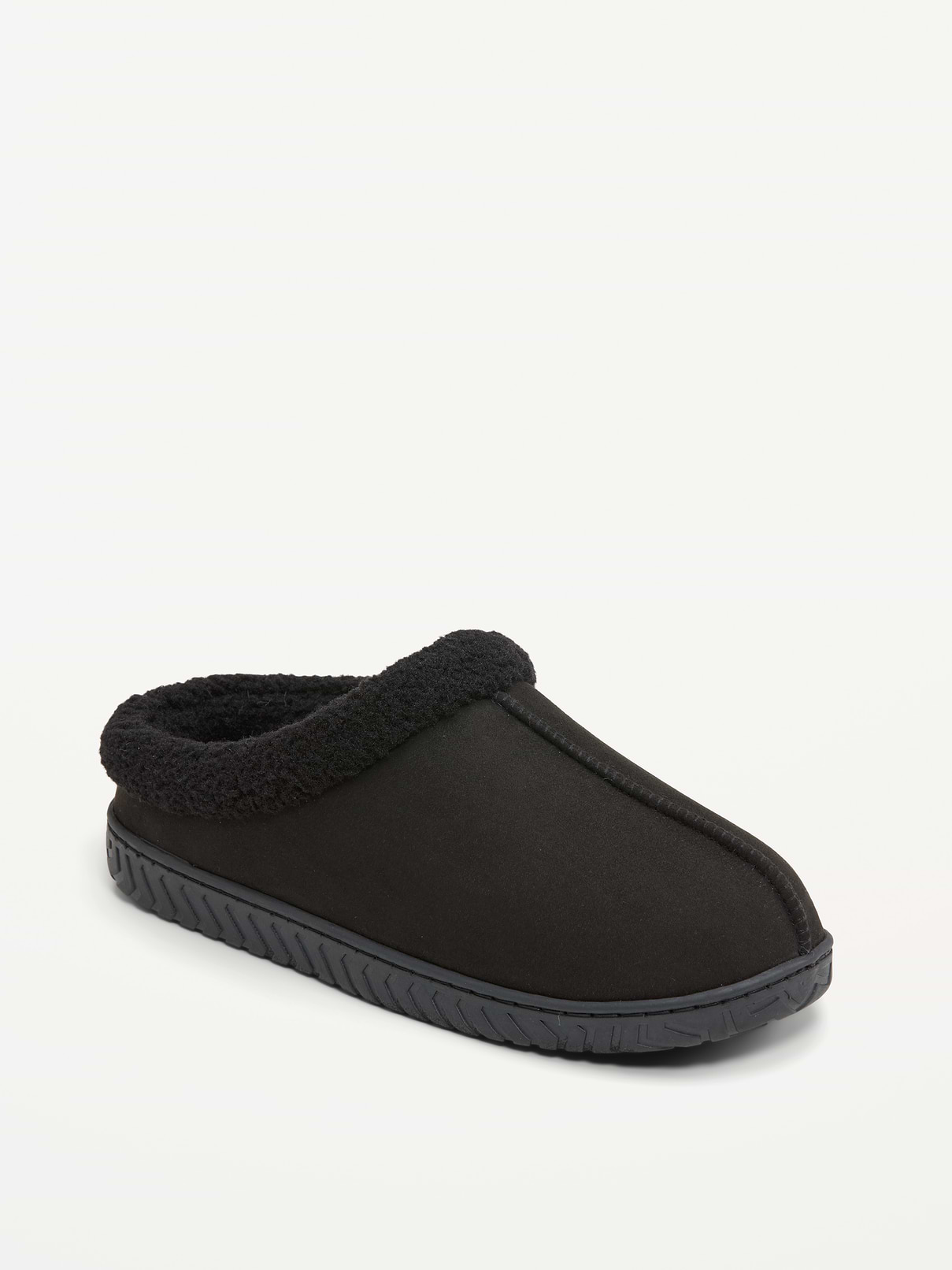 Image 1 of 4, sherpa lining and trim, textured rubber outsole, easy slip-on style, Product #905892