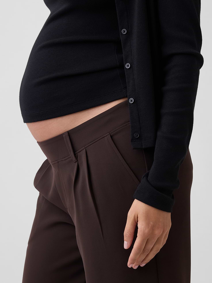Image number 4 showing, Maternity Under Belly 365 Wide-Leg Trousers