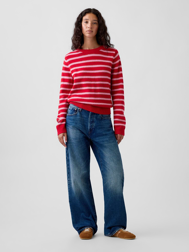 Image 2 of 5, CashSoft Crew Sweater