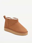 Image 1 of 4, rounded toe box, cushioned foot bed, faux fur lining, Product #907866