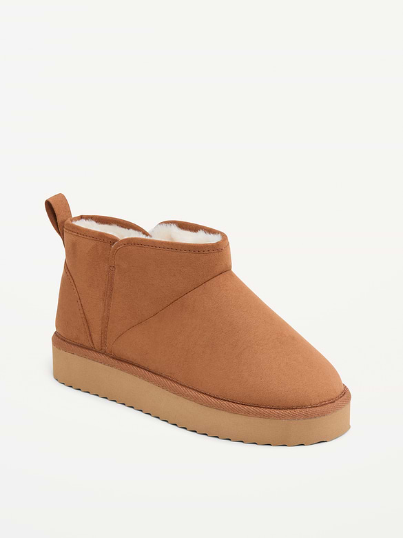 Faux-Suede Booties for Girls