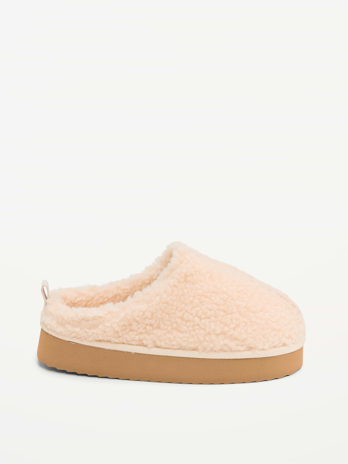 Image 3 of 4, Sherpa Platform Mule Slippers for Girls
