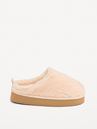 Image 3 of 4, Sherpa Platform Mule Slippers for Girls