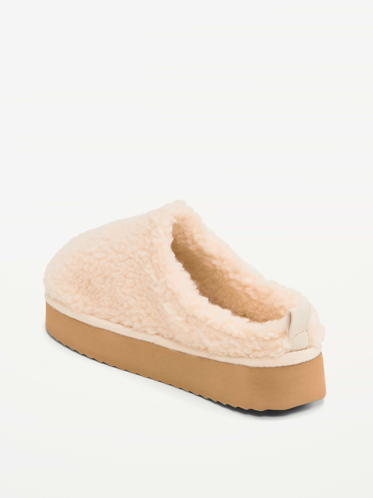 Image 4 of 4, Sherpa Platform Mule Slippers for Girls