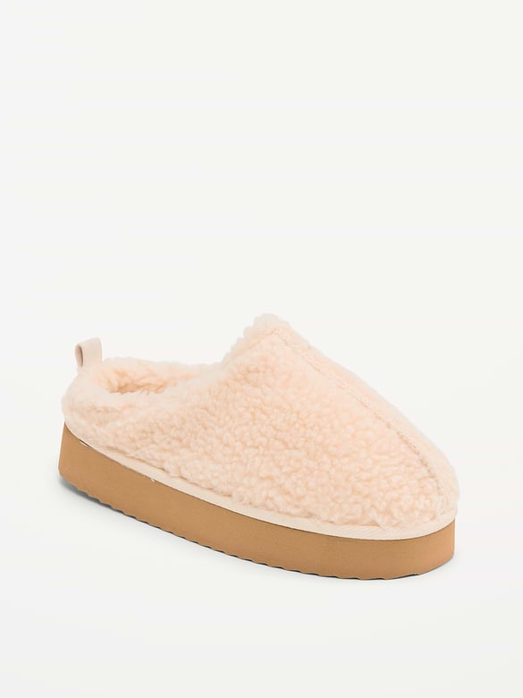 Sherpa Platform Mule Slippers for Girls