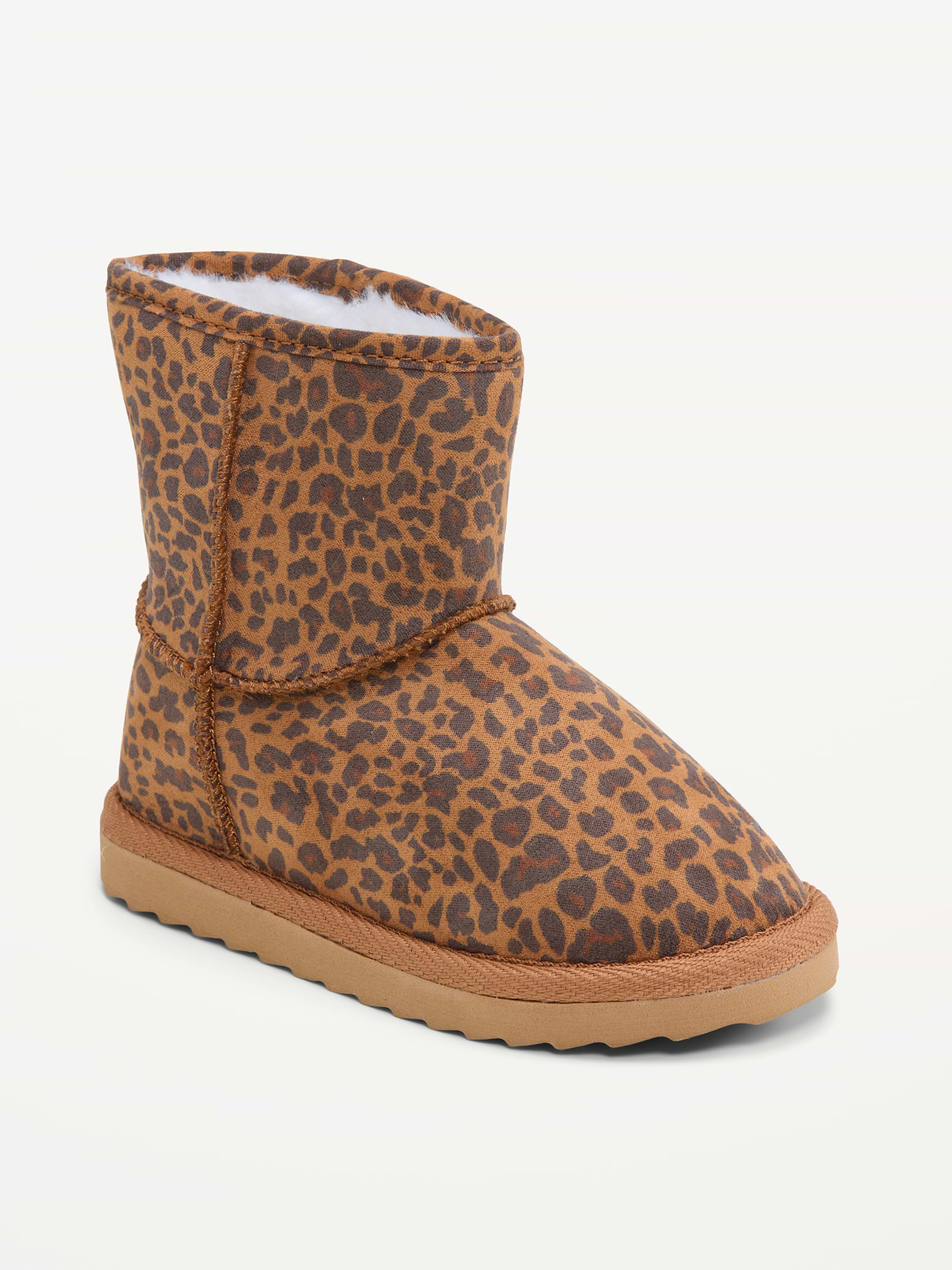 Image 1 of 5, rounded toe box, cushioned foot bed, faux fur lining, Product #907702