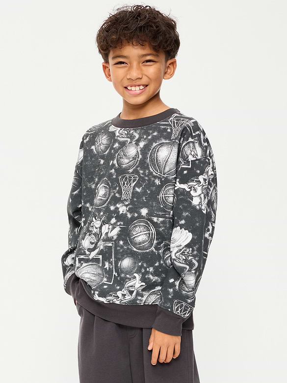 Space Jam™ Gender-Neutral Oversized Graphic Sweatshirt for Kids