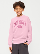 Image number 1 showing, Oversized Logo Graphic Crew-Neck Sweatshirt for Boys