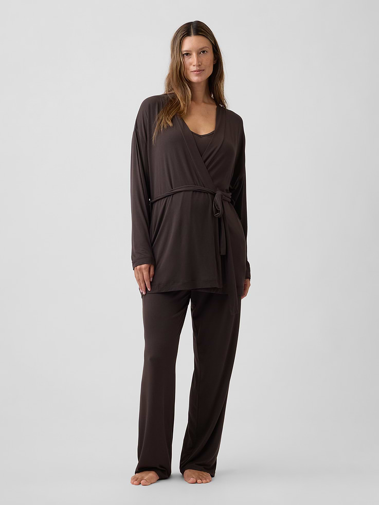 Image number 1 showing, Maternity Softest Modal 3-Piece Set