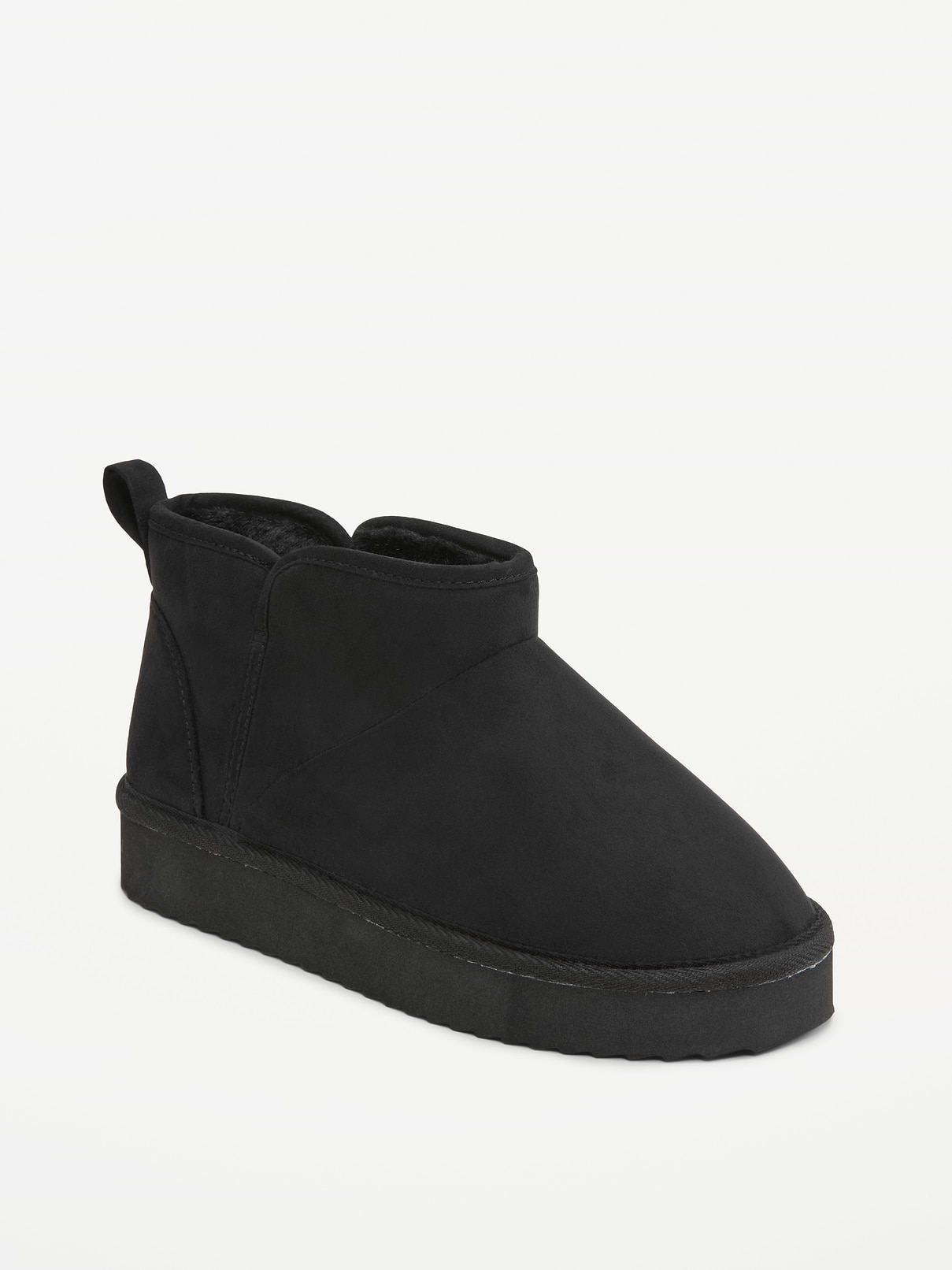 Image 1 of 4, rounded toe box, cushioned foot bed, faux fur lining, Product #907866