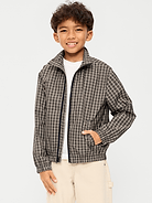 Image 1 of 2, standing collar, long sleeves, welt pockets, full length zipper, Product #907982