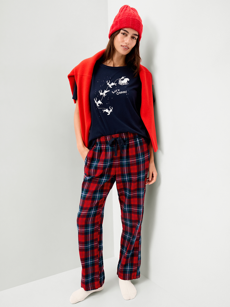 Image 3 of 8, Flannel Pajama Pants