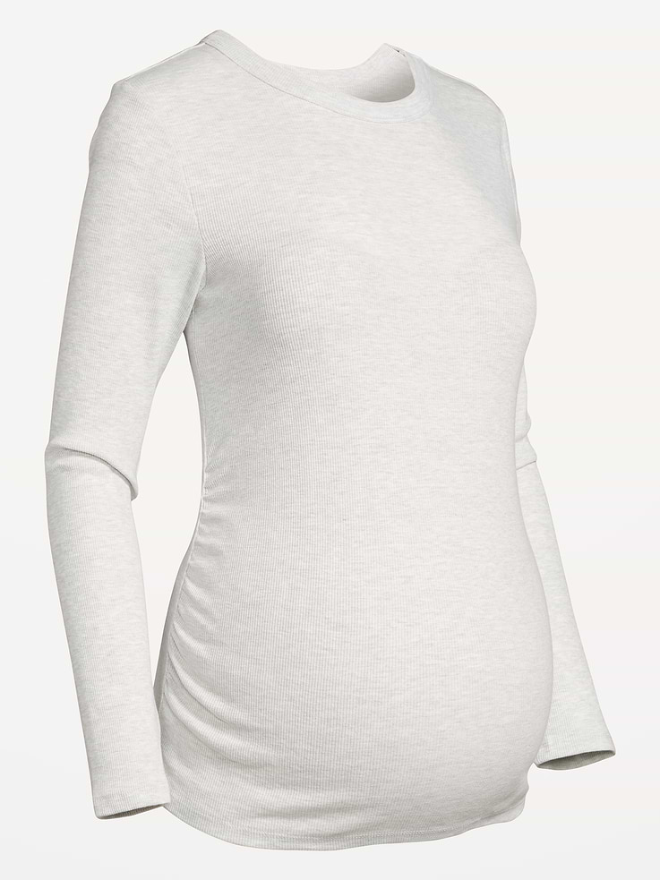 Image 2 of 2, Maternity Snug Long-Sleeve T-Shirt