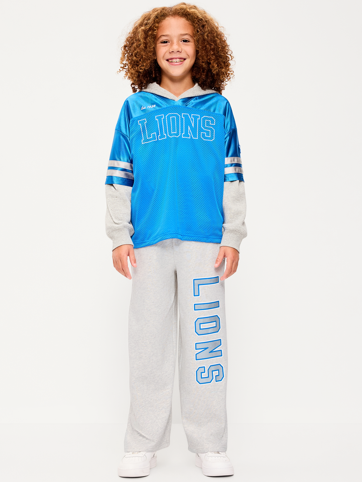 Image number 1 showing, Detroit Lions Ultra Baggy Sweatpants for Boys