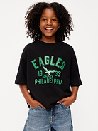 Image number 1 showing, Philadelphia Eagles Oversized Boxy Graphic T-Shirt for Boys