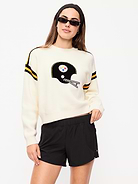 Image number 1 showing, Pittsburgh Steelers Cropped Sweater for Women