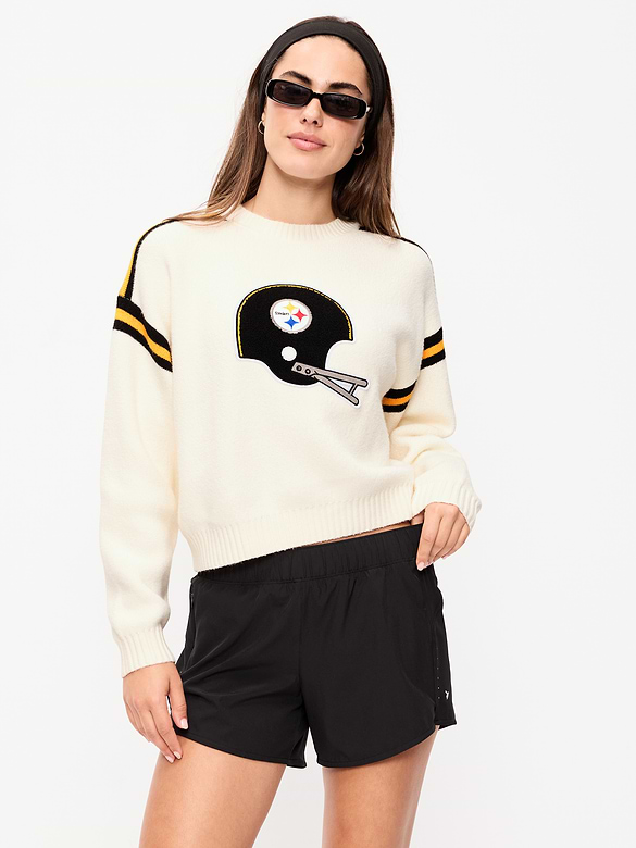 Pittsburgh Steelers Cropped Sweater for Women