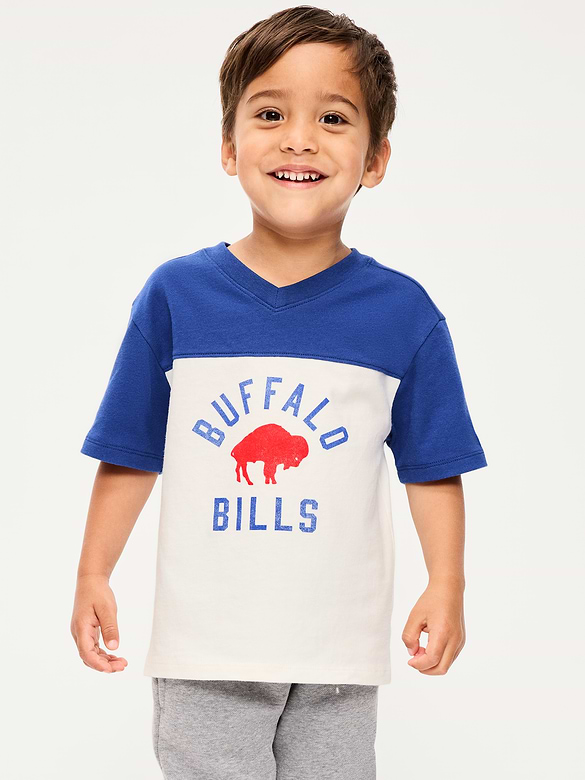 Buffalo Bills Oversized Graphic Football T-Shirt for Toddler Boys