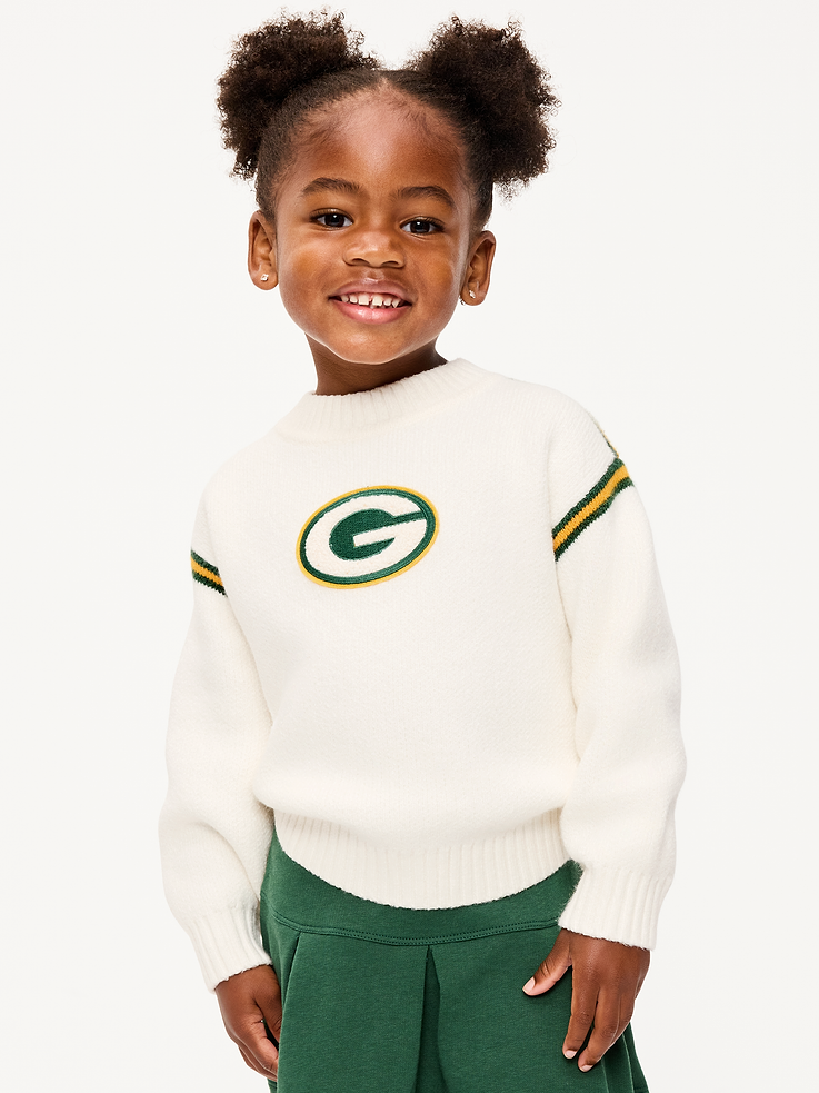 Image 1 of 3, crew neck, long sleeves, drop shoulders, graphic at front, Product #916251