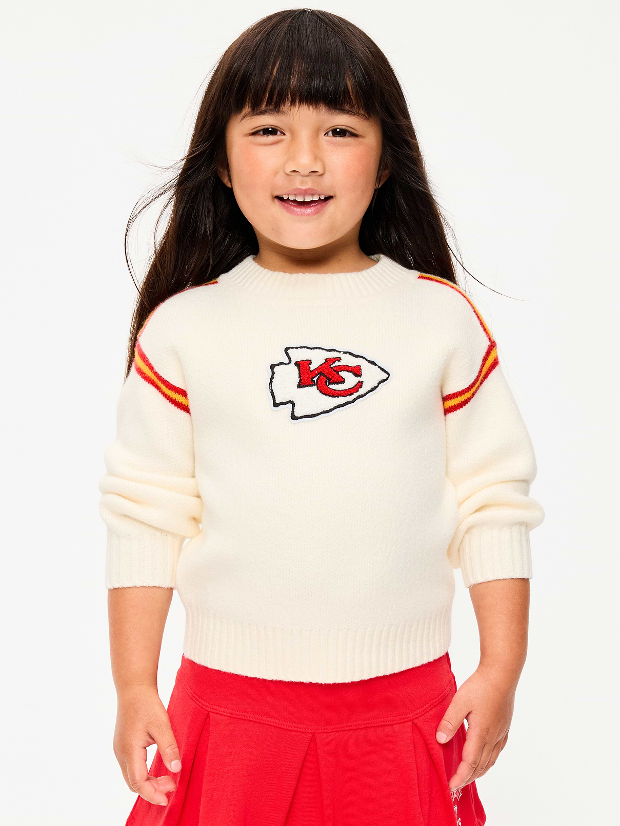 Image number 1 showing, Kansas City Chiefs Crew-Neck Sweater for Toddler Girls