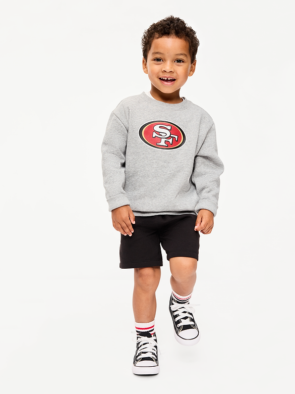 San Francisco 49ers Oversized Crew-Neck Sweatshirt for Toddler Boys