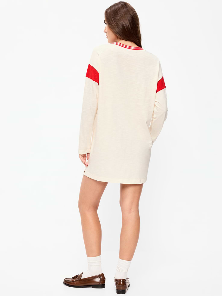 Image 2 of 5, Kansas City Chiefs Oversized Mini Football Dress for Women