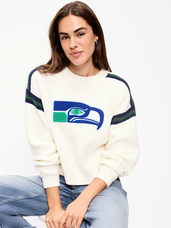 Seattle Seahawks Cropped Sweater for Women
