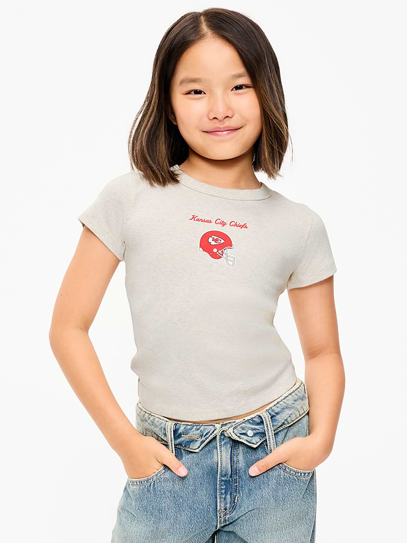 Kansas City Chiefs Fitted Graphic T-Shirt for Girls