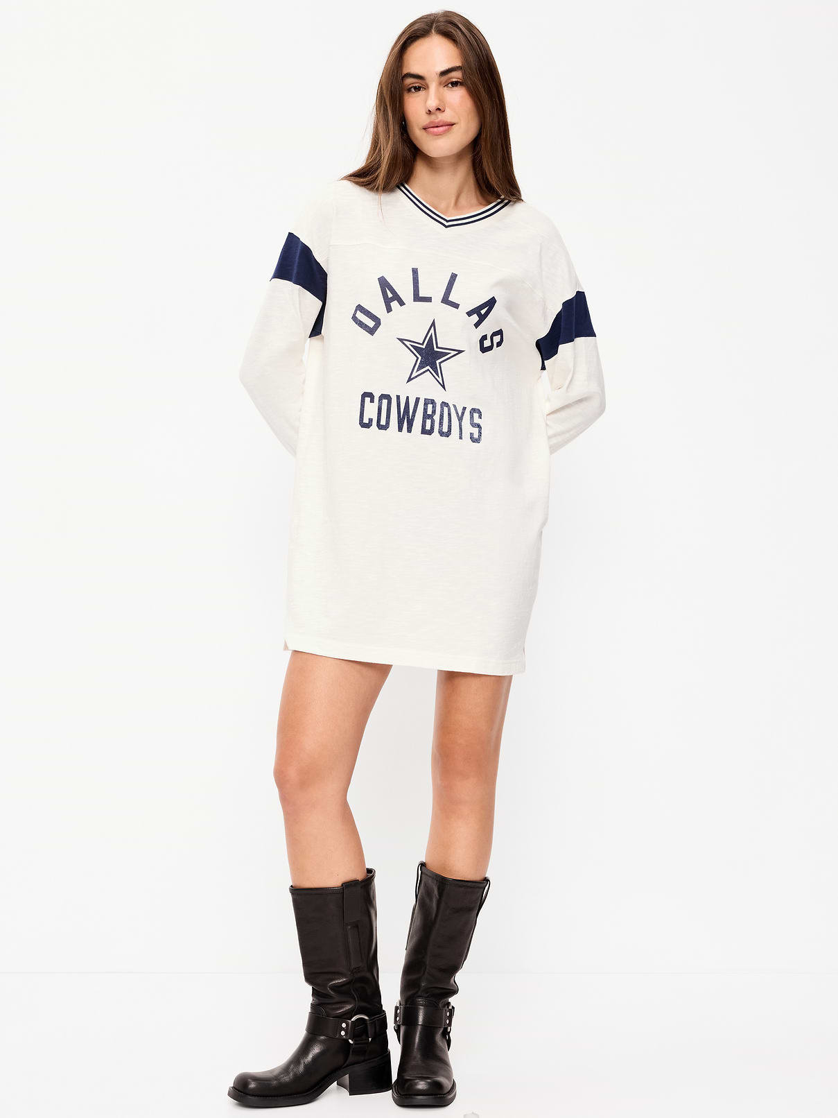 Image number 1 showing, Dallas Cowboys Oversized Mini Football Dress for Women