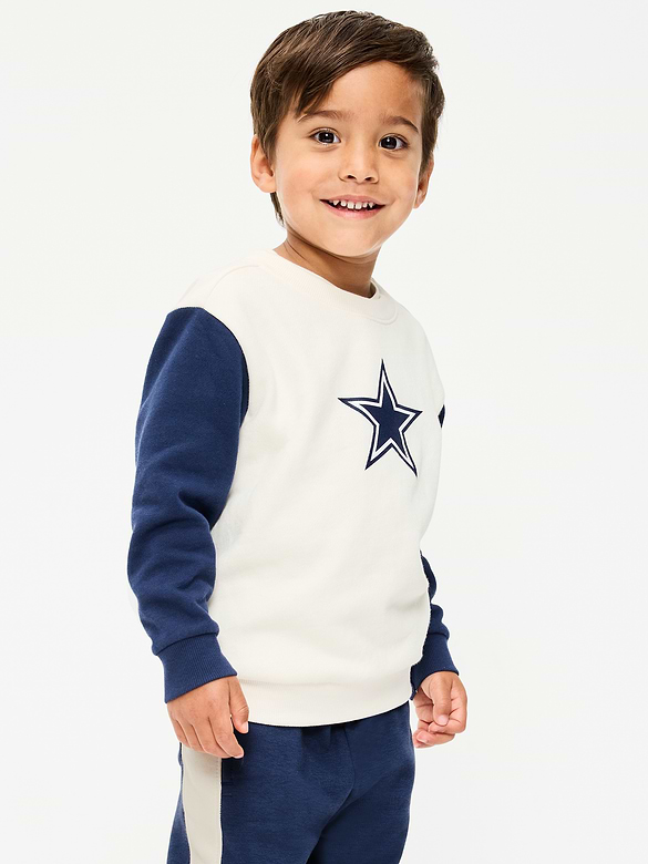 Dallas Cowboys Oversized Crew-Neck Sweatshirt for Toddler Boys