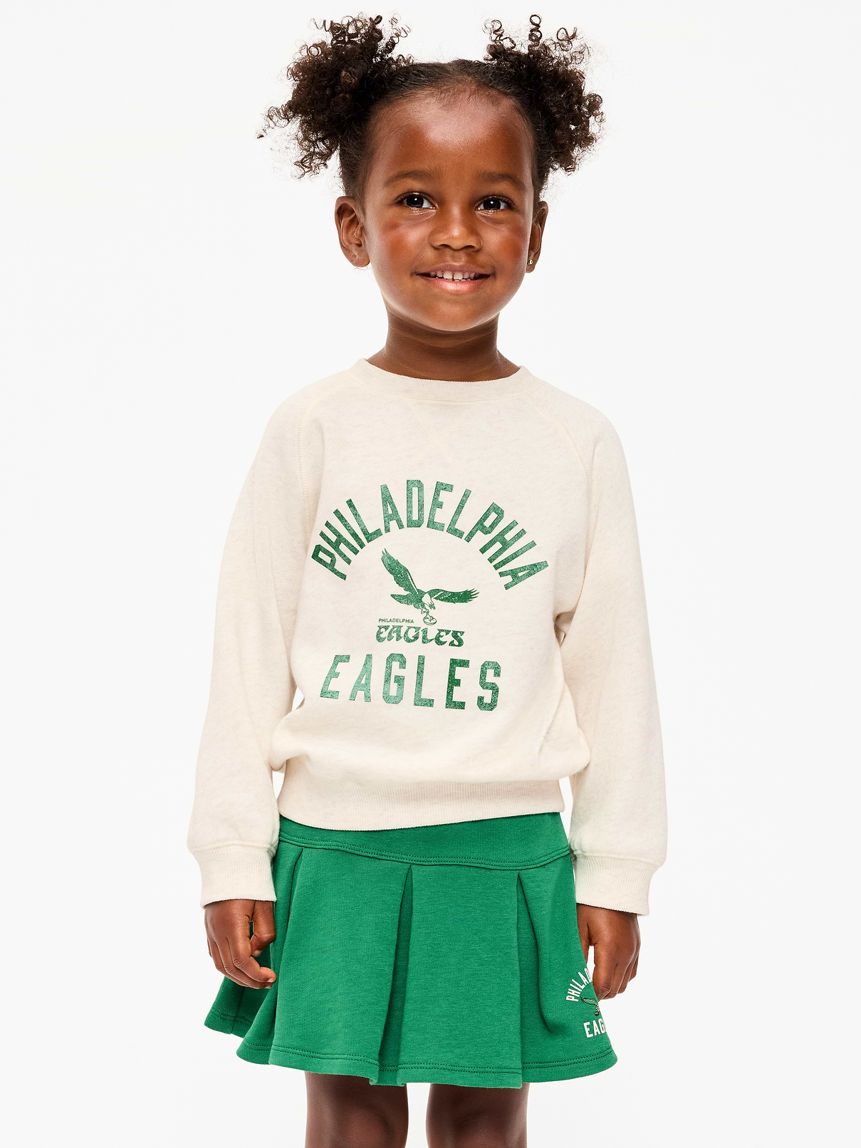 Image number 1 showing, Philadelphia Eagles Crew-Neck Sweatshirt for Toddler Girls