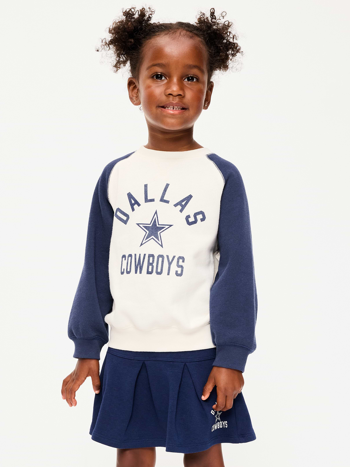 Image number 1 showing, Dallas Cowboys Crew-Neck Sweatshirt for Toddler Girls
