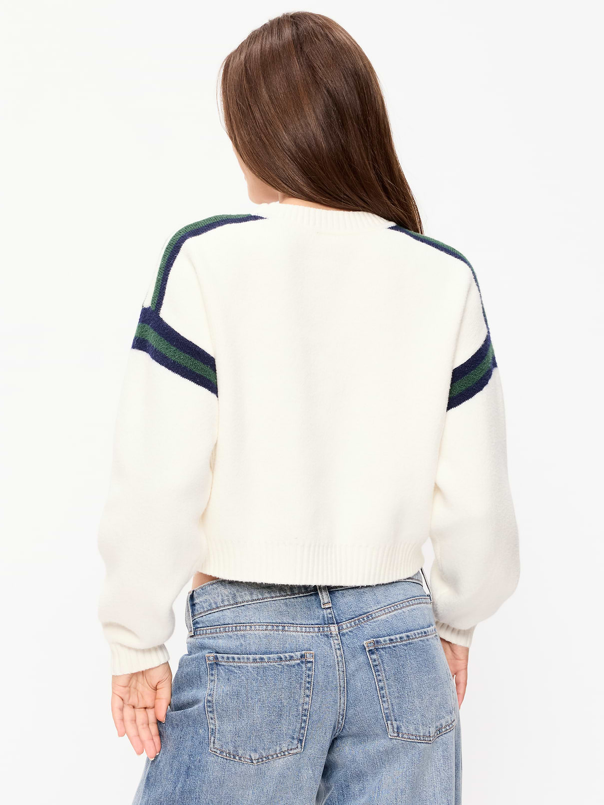 Image number 2 showing, Seattle Seahawks Cropped Sweater for Women