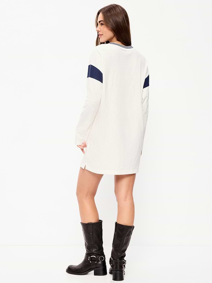 dallas cowboys bodycon dress Oversized Mini Football for Women Evening gowns Blue and White Bridesmaid imgupdate_20230121 a scoop neckline Color:Blushing Pink(Same as Photo)