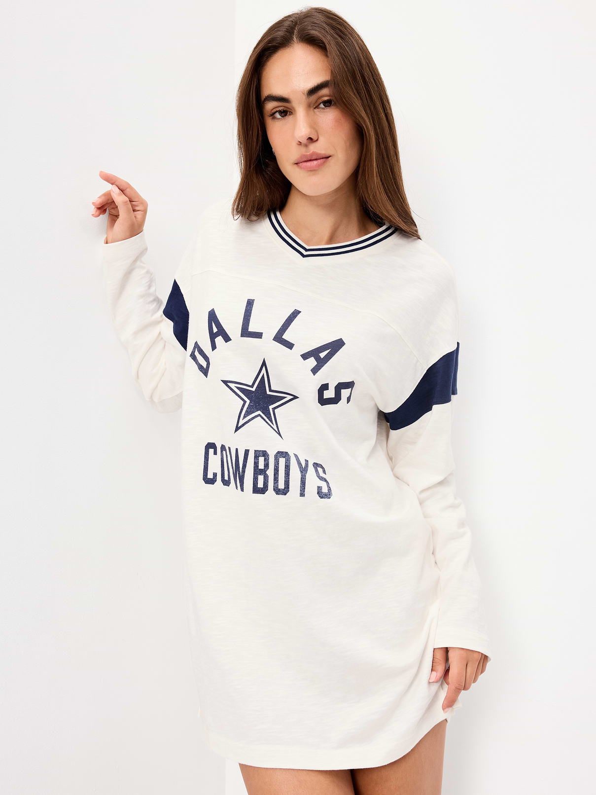 Image number 3 showing, Dallas Cowboys Oversized Mini Football Dress for Women
