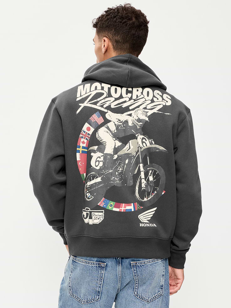 Image 2 of 4, Essential Popover Graphic Hoodie